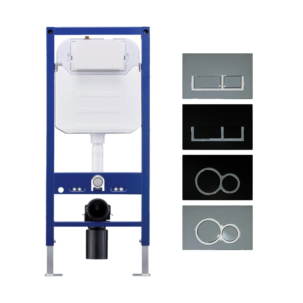 Dual Flush Concealed Cisterns For Wall Hung Toilets With Steel Frames