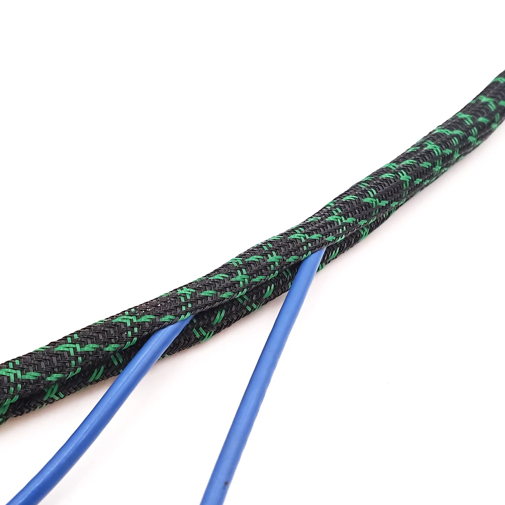 1/2 inch cord protector wire loom tubing cable sleeve split sleeving  cable management wrap around braided cable sleeving