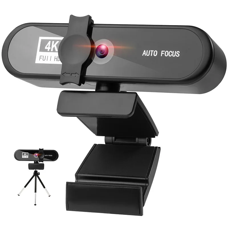 
Webcam 4K 2K 1080P Live Broadcast Autofocus Webcamera with Mic Microphone for PC Laptop Wide Angle Computer Camera 