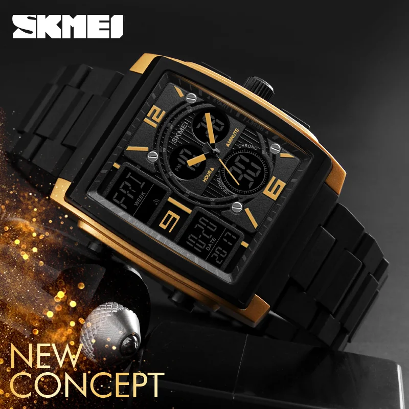 Fashion Luxury Electronic Watch Waterproof Custom Sport Skmei 1274 Digital Watch