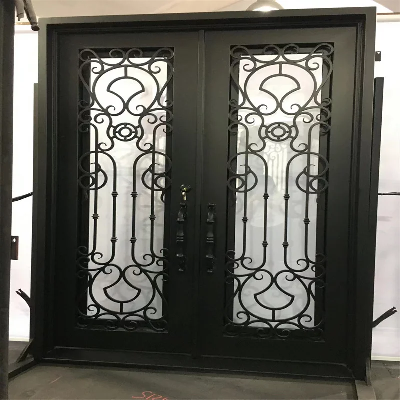 Of Home Made of Iron Sliding Door Frame 2022 Hot-selling Glass Metal Steel Fence Security Fence Panels Wrought Iron Garden Fence