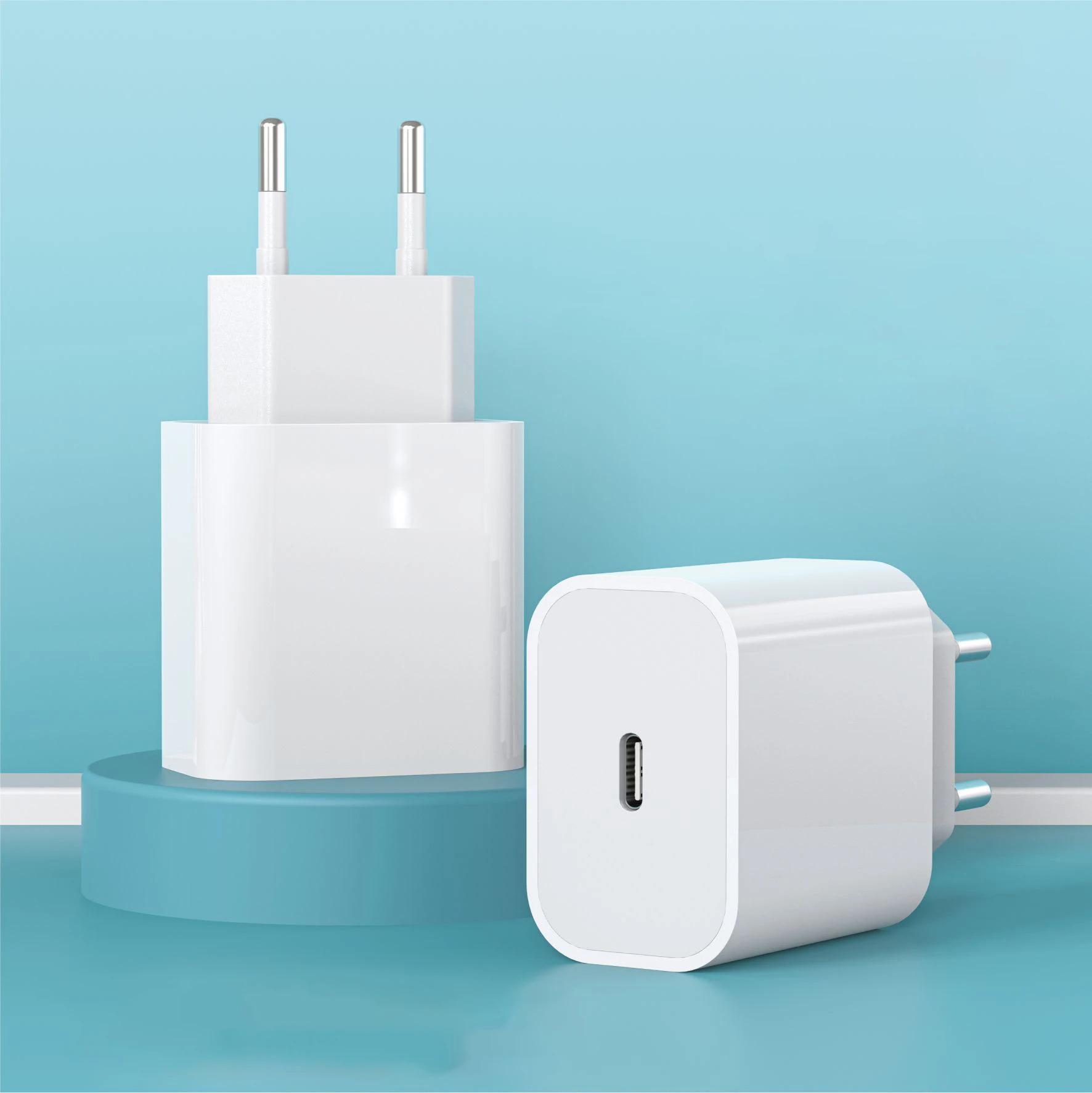 PD 20W  EU US Plug  Charger Adapter QC3.0 Fast Charging USB Travel Mini Quick Charger