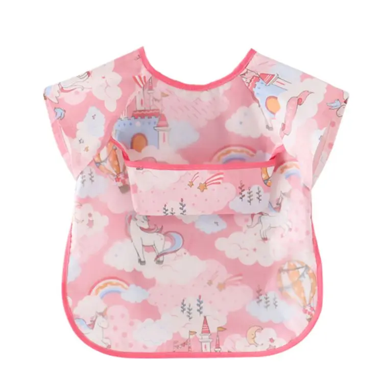 
Chinese Manufacturer Cloth Baby Clothing Toddler Bib Personalised Apron Dentis Waterproof Bibs 