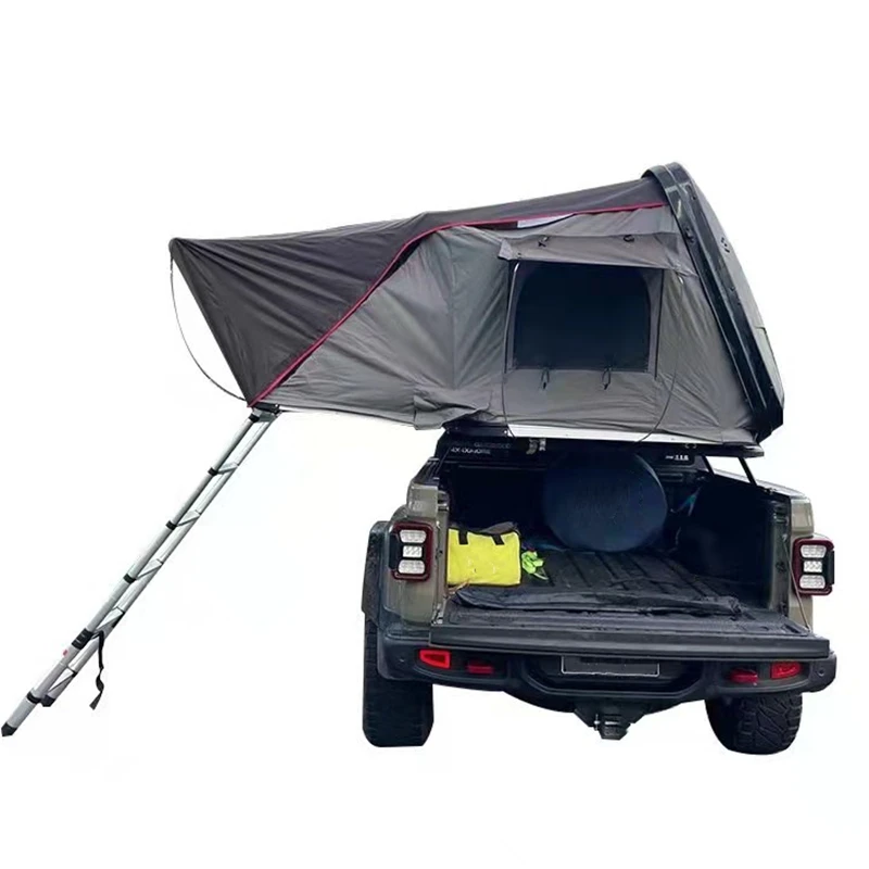 Hot Sale 3-4 Person 4WD Off Road Truck Camping Canvas Trailer Tent Hard Shell Car Roof Top Tent