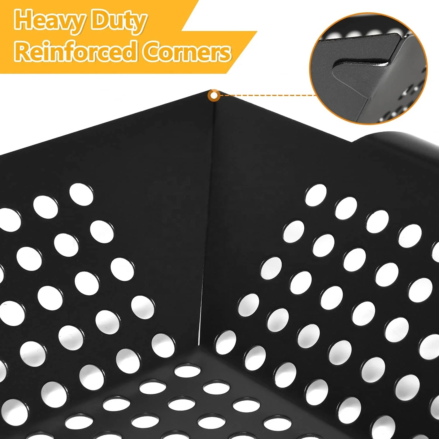 Amazon Hot Selling Stainless Steel Grill Basket Accessories BBQ Grill Basket For Non-Stick Grill Basket