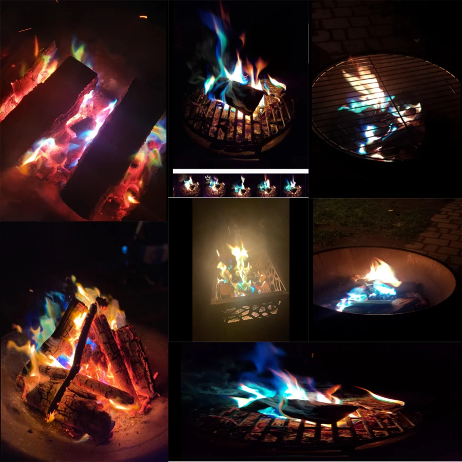 Sankira Colorant miracle colorful changing magic fire colorful  powder 10g 15g 25g crackers