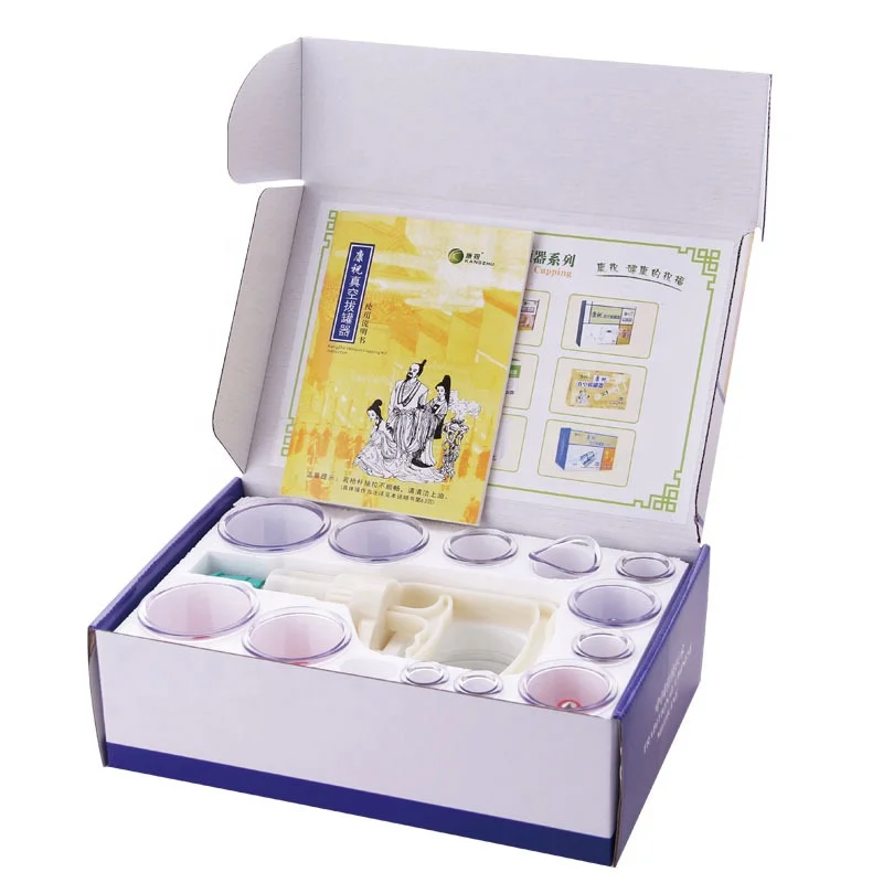Beauty salon fitness with acupuncture cupping device negative pressure magnetic therapy 12 jars set