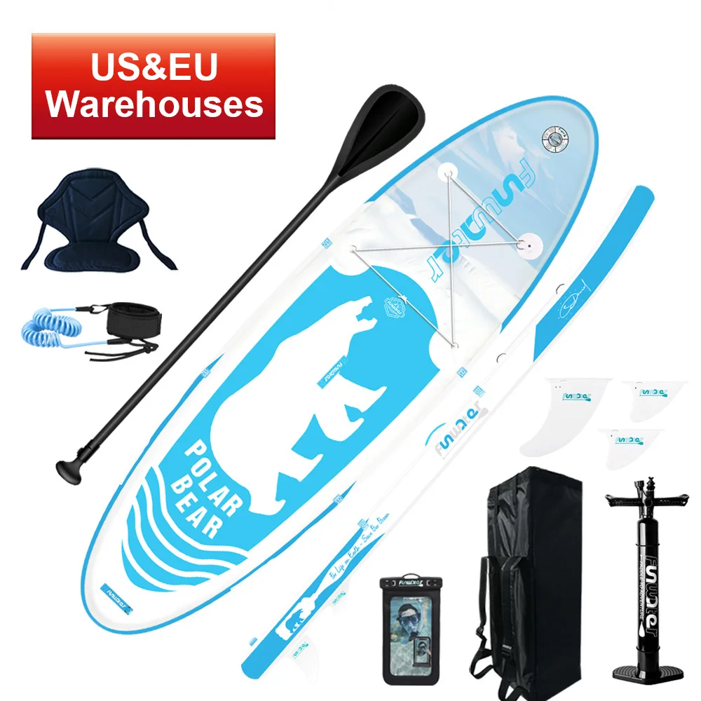  FUNWATER US&EU Warehouses Dropshiping Durable paddle board inflatable portable race sup stand