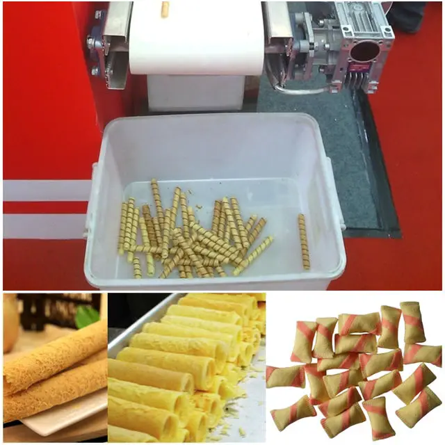 High quality 220v/380v stainless steel wafer roll machine Automatic Center Filling Wafer Stick Machine For small business