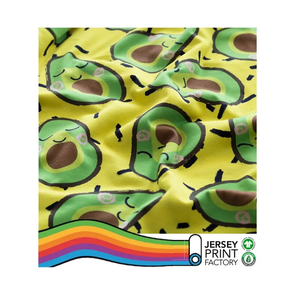 
Custom design interlock fabric organic kidswear fabric make to order printed fabric baby wear 