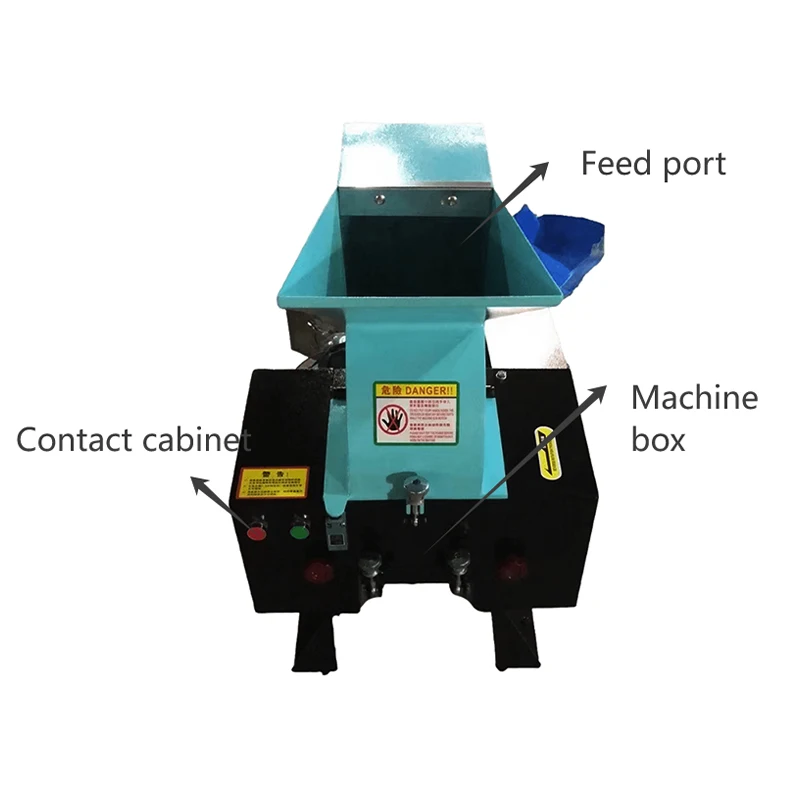 Plastic Bottle Crusher PP Grinder High Effective Film Duckbill Plastic Crusher Machine
