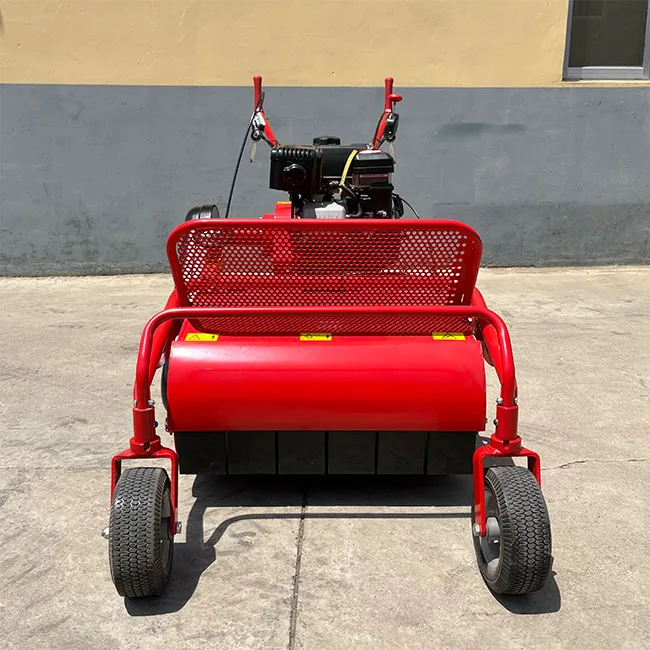 Manufacturer agricultural machinery gasoline 9hp hand push tractor side atv walk behind flail mower