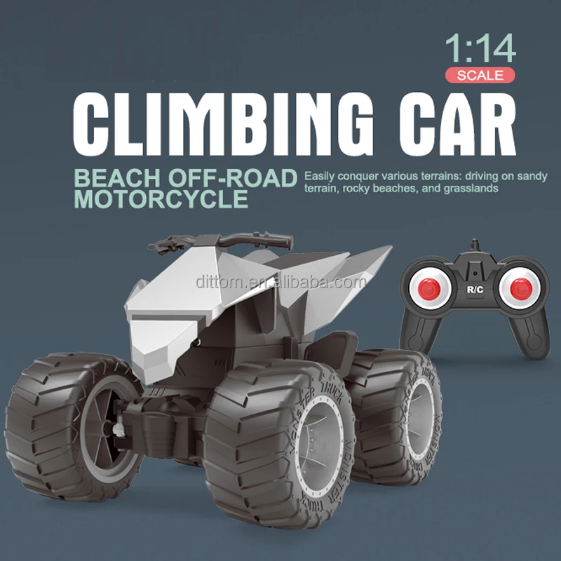 1/14 Beach Cross-country Motorcycle 2.4G Remote Control Rear-wheel Drive All-terrain Vehicle Motorcycle MZ YY2061