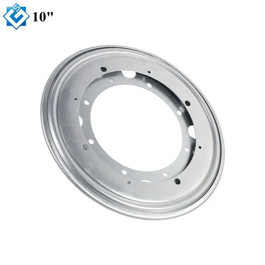 Сверхмощные аксессуары для мебели поворотный стол ленивой Сьюзан оригинальный 9 дюймов 230 мм обеденный из белого цинка вращающийся круглый