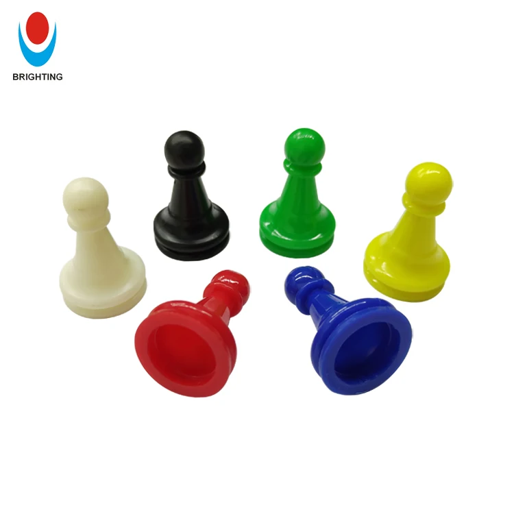 26*16mm Smaller Mini Ludo Game Set Accessories Toys Multicolor Tabletop Game Sets Plastic Chess Play Token Piece Board Game Pawn