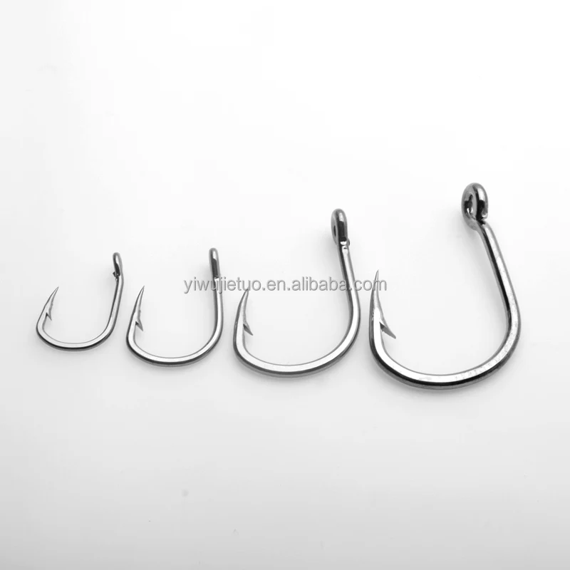 Customized size Sea Surfing  saltwater Fishing Hooks 10827 carp Circle barbed Hooks bulk