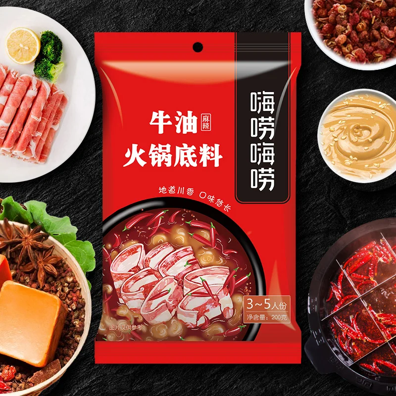 
Hot Selling Enjoyable Butter Spicy Nourishing Hot Pot Soup Base For Supermarket 