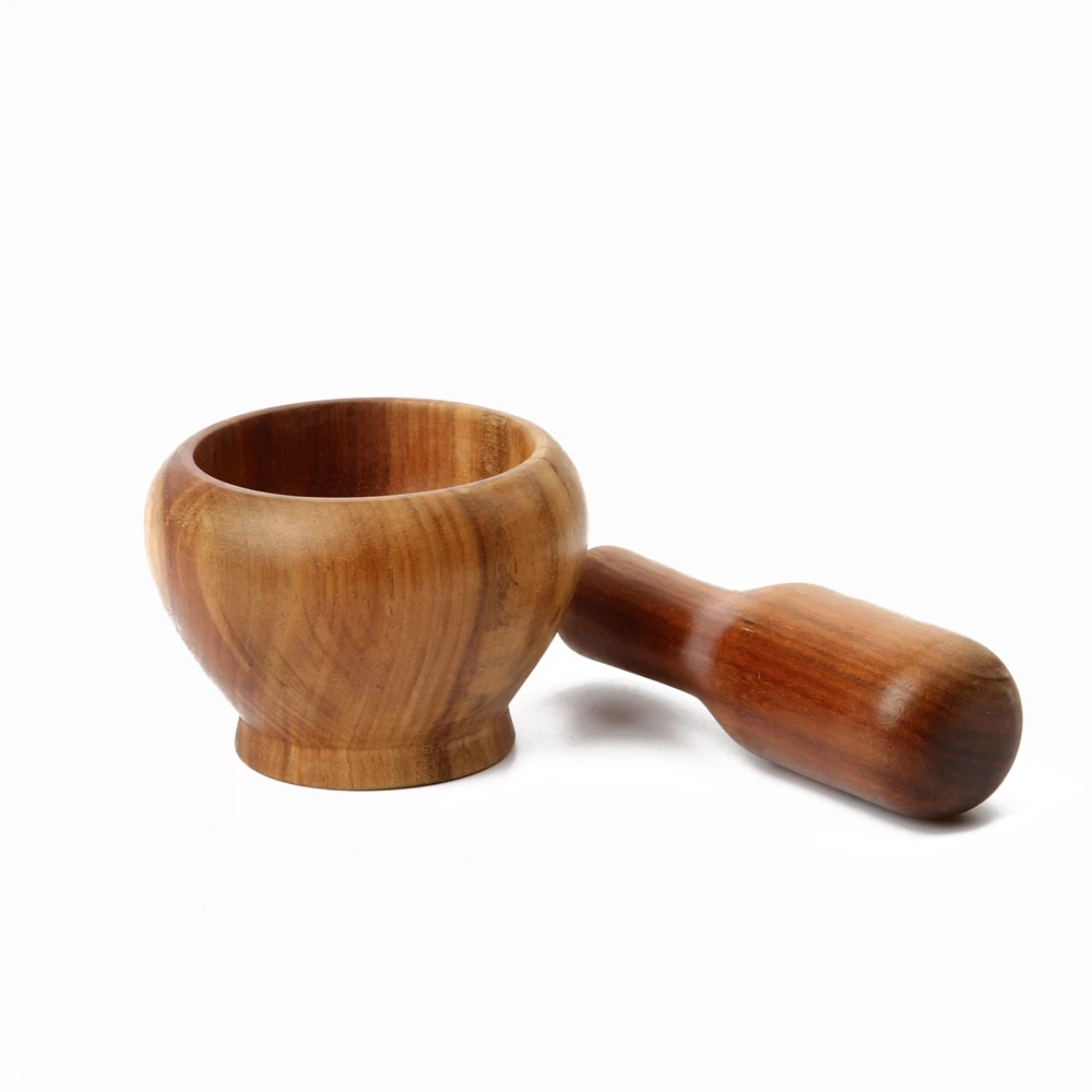 2022 специи пестик пресс Мясорубка бамбуковая деревянная ступка и пестик набор, пестик Ступка