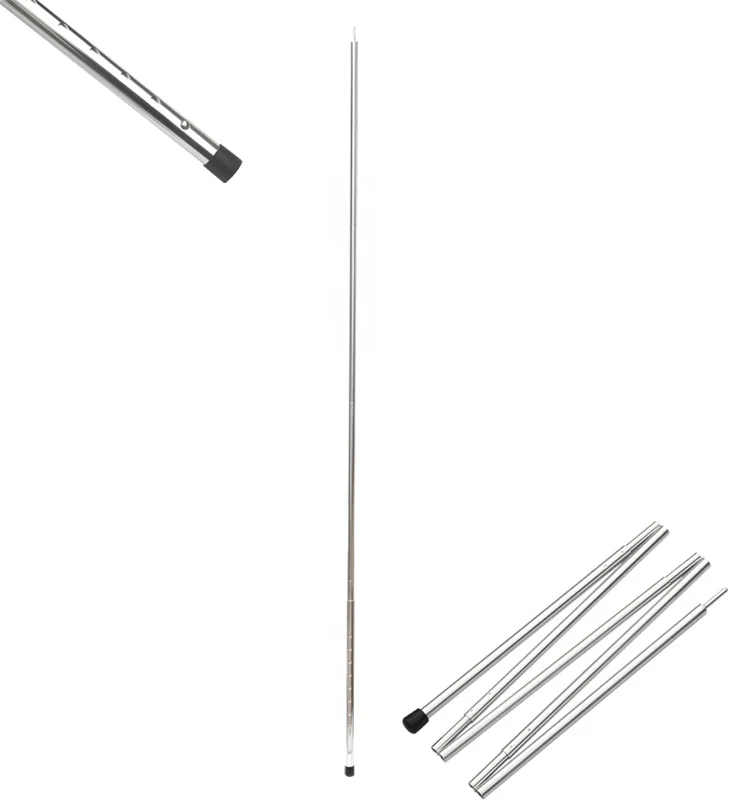 57352#Adjustable Aluminum pole replacement Tarp Pole Vario