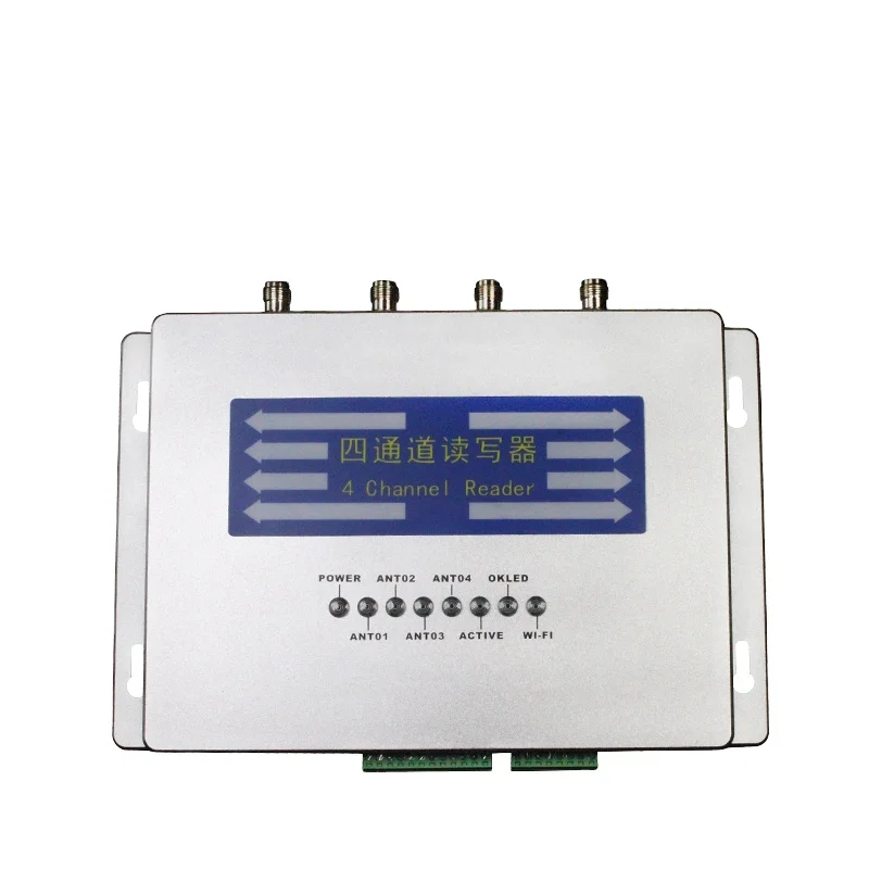 JT-928 Impinj R2000 4 порта UHF RFID считыватель штрих-кода с RS232 TCP/IP для управления складом