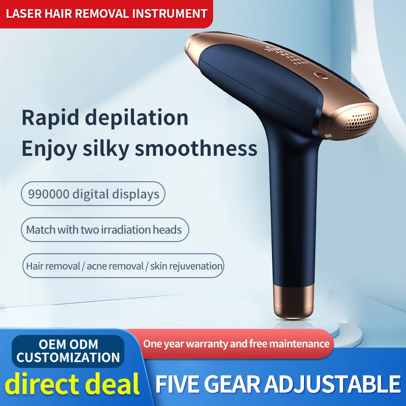 Home Use Ice Cool IPL Laser Hair Remover IPL Hair Removal Machine Portable Permanent Full Body IPL Device