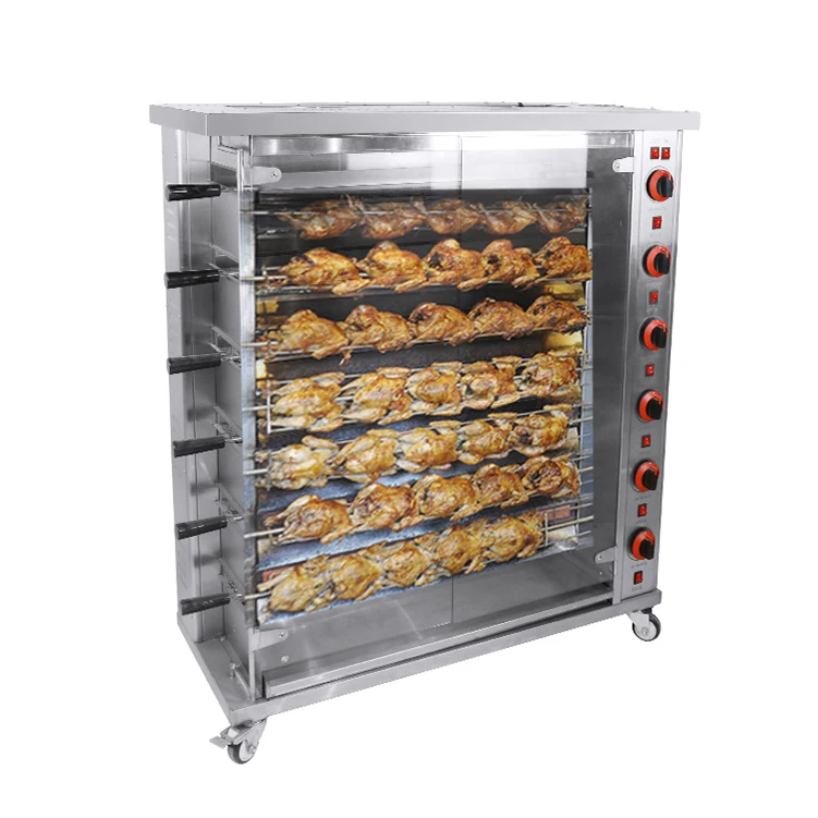 Chuangyu Commercial 3/6/9 rods rotisserie chicken/grilled chicken/chicken oven