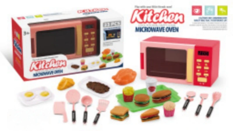 Play Kitchen Accessories Toys Set Cookware Pots Kids Pretend Play Cook Game Toy Cookware Set with Fruit Vegetable Toys