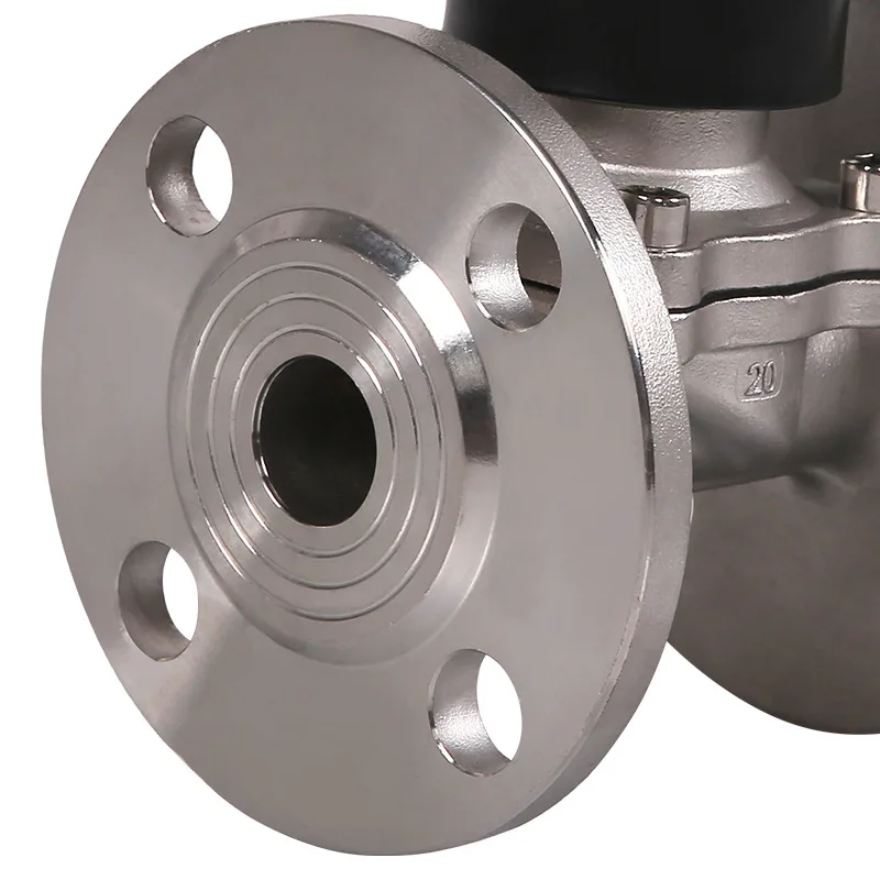 1/2 Inch Ac Dc 12V 24V 110V 220V 2W 304 Stainless Steel Solenoid Valve Flange for water