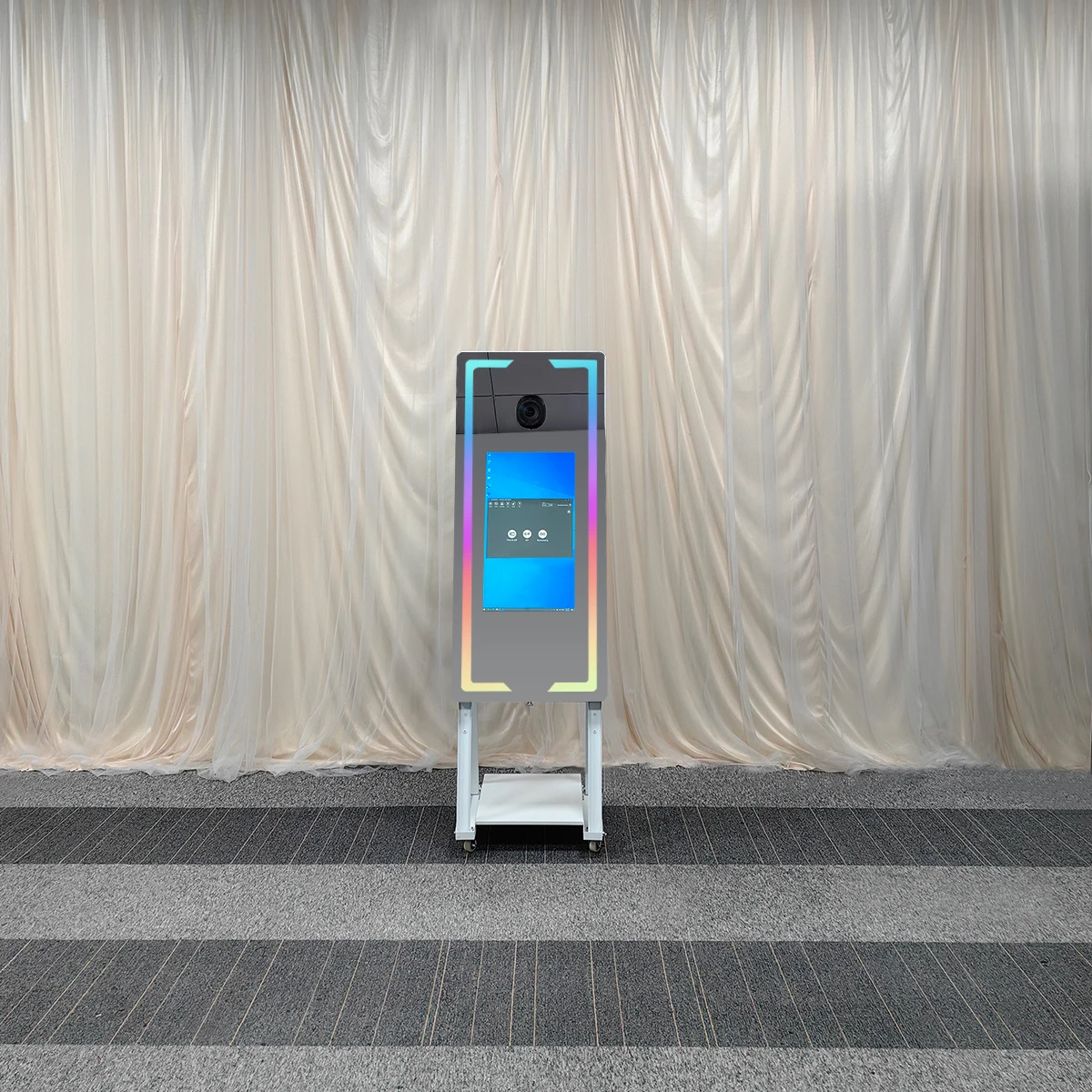 2023 augmented reality photo booth mirror kiosk machine magic mirror photo booth camera and printer mirror photo accessories