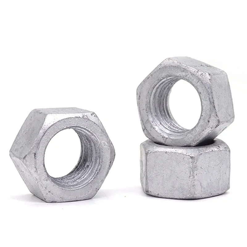 HDG Hexagonal Nut Grade 8 Carbon Steel DIN934 Certified for Mining Applications 5/8 Hexagonal Heavy Hex Nut