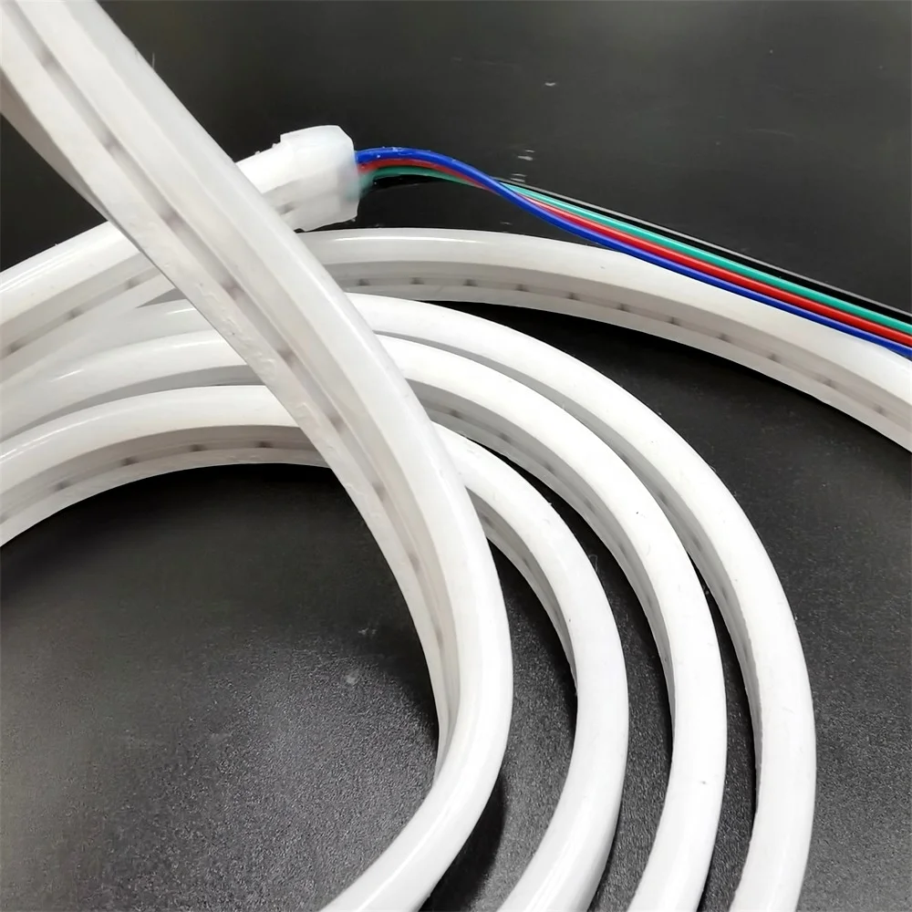 6 мм DC5V неоновые гибкие фонари используют батарейный блок черного цвета с USB-кабелем или кабелем постоянного тока