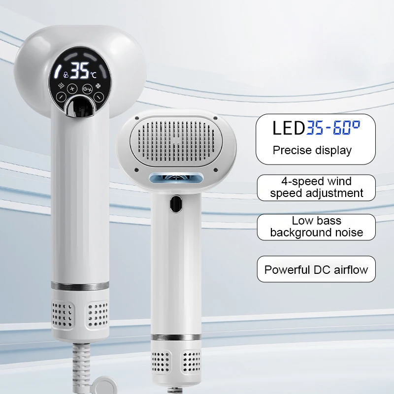 Hot Selling 2 in 1 intelligent Low Noise Adjustable Temperature Electrical Pet Hair Dryers Grooming