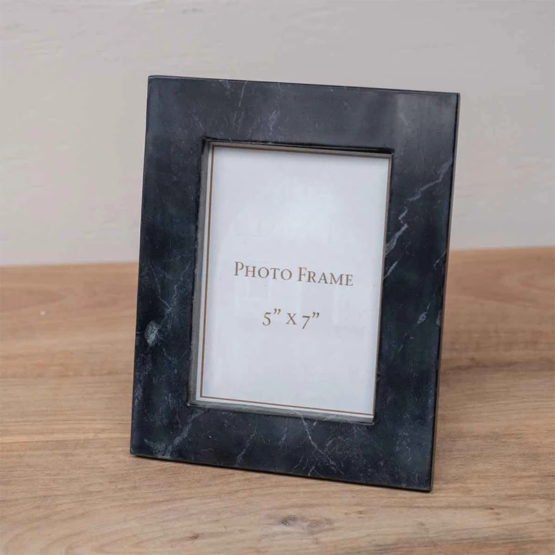Marble Frame with Brass Family Fashion Tabletop Photo Frames for Decorations