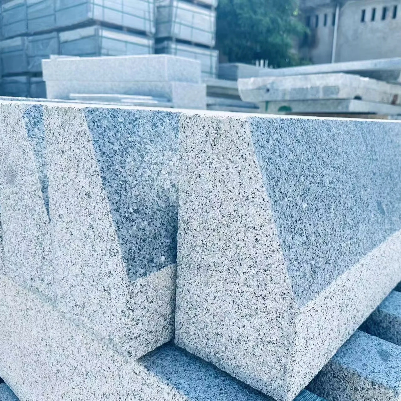 Modern Design G603 Granite Kerbs Flamed Finish Tile for Floor Polished Surface Economically Priced