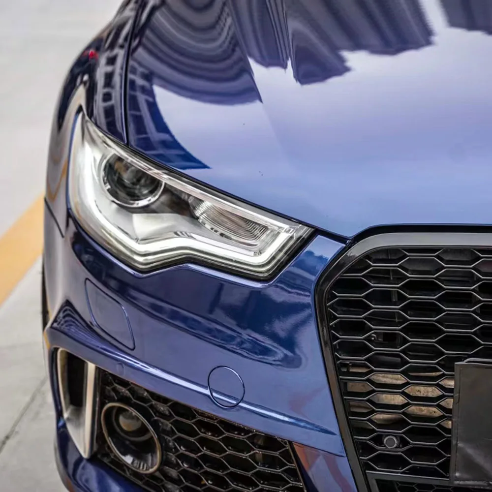 WRAPMASTER 1.52*18meter Super Gloss Crystal Night Blue Vehicle Wrap Car Wrapping Film