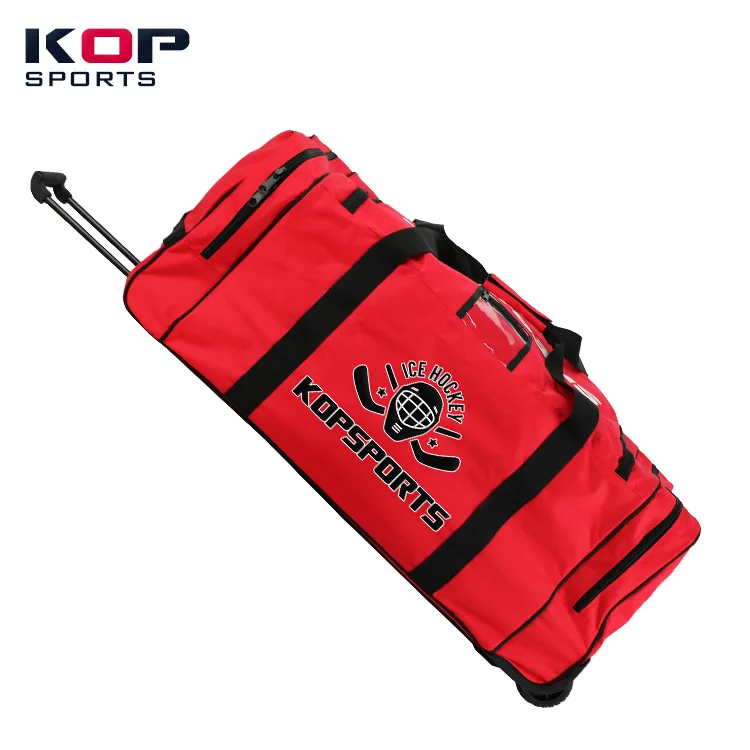 
2021 KOP SPORTS NEW Desing Heavy Duty Field Ice Hockey bag Roller Equipment Bag 