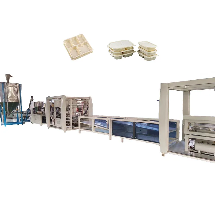 The most preferential automatic plastic lunch box disposable food container tray step molding machine