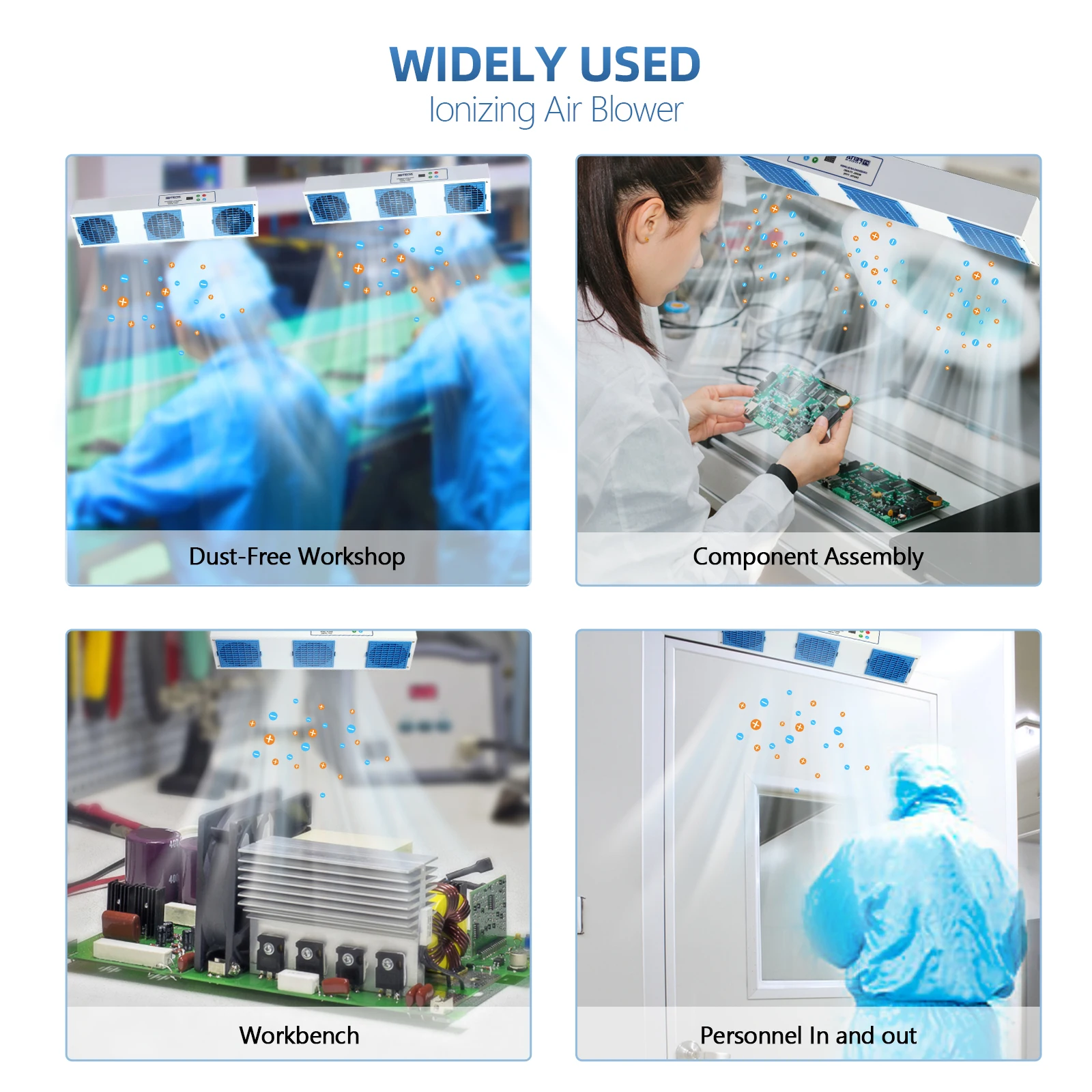 FEITA-003D ion fan new clean anti-static ion fan ESD ion generator static eliminator anti-static fan