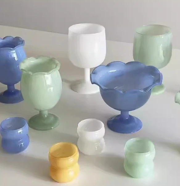 Wholesale Custom Food Containers Glass Salad Bowl Food-Storage Containers Glass Mixing Bowls For Fruit Salad Rice