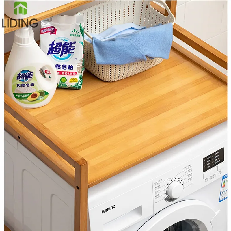 3-Tier Bamboo Over The Toilet Shelf Toilet Storage Rack