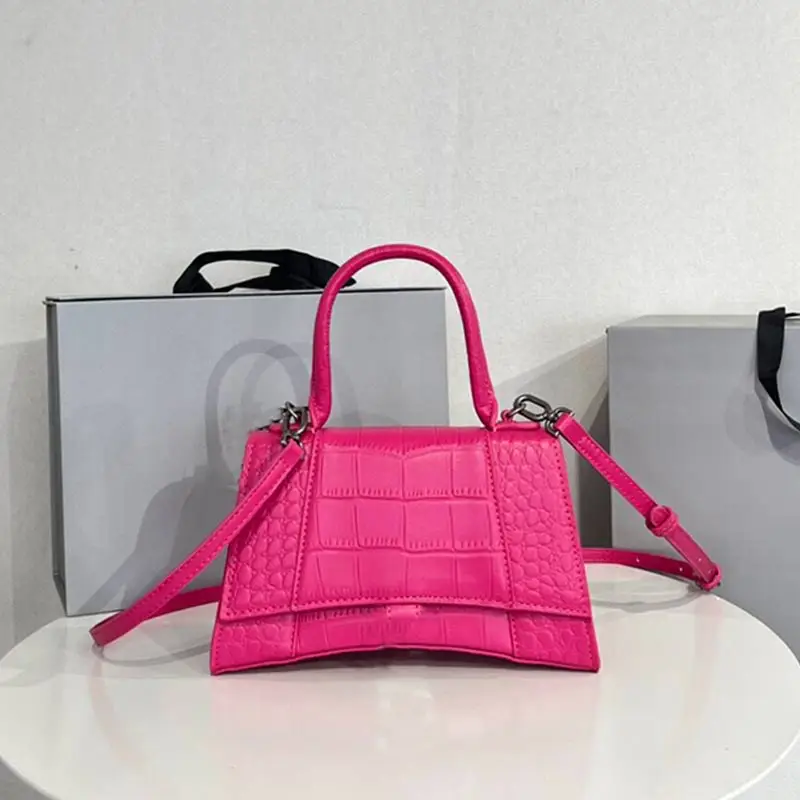 Designer Bags Small Crocodile Leather Hourglass Totes Women Handbag Shopping Purses Wallet Luxury Leather Bag with Letter B logo