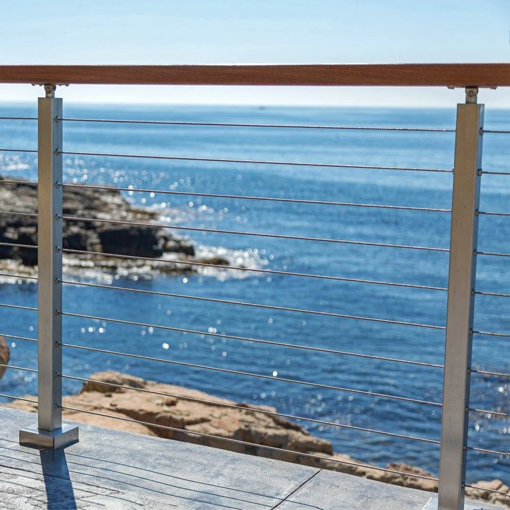 balcony solid stainless steel stairs railings strong interior staircase balustrade rod