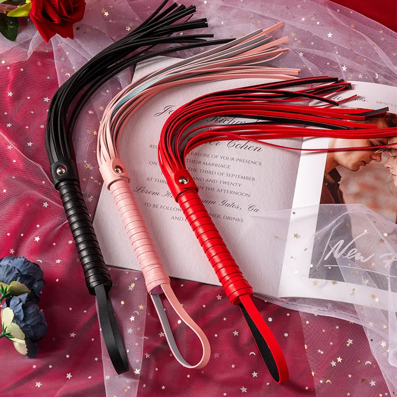 PU Belt Whips BDSM Discipline Brutal Fetish Slave Spanking Faux Leather  Sex Game Play For Couples