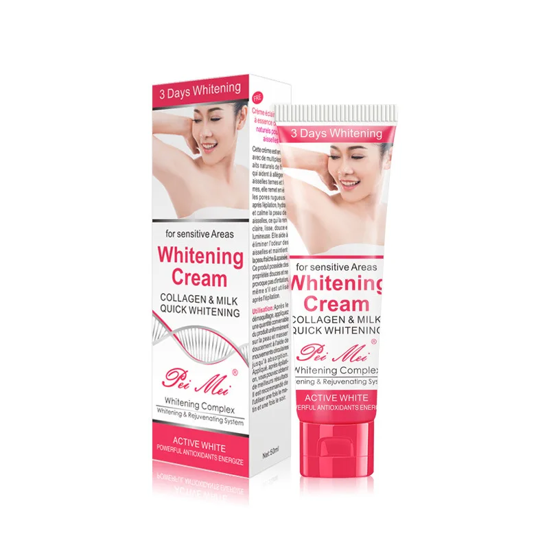 Factory new wholesale  Whitening  Elbows and Knees Collagen&milk Cream Body Cream underarm  skin whitening cream