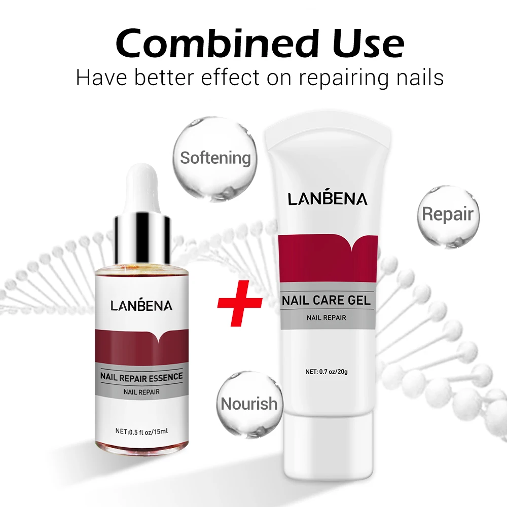 LANBENA Foot Nail Fungus Treatment Essence Nail Repair Gel Fungus Onychomycosis Treatment with Nail File gift