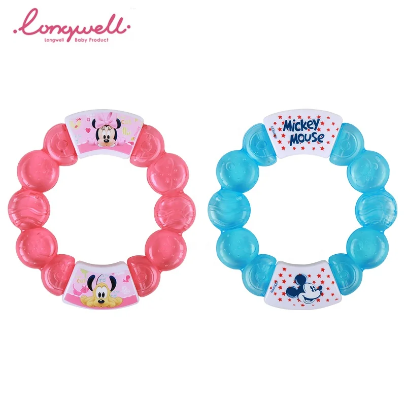 
Longwell New Design Toy Baby Water Teething Ring EN71 Teether Shape Water Filled EVA Distilled Water Round Lovely Soft Toy 