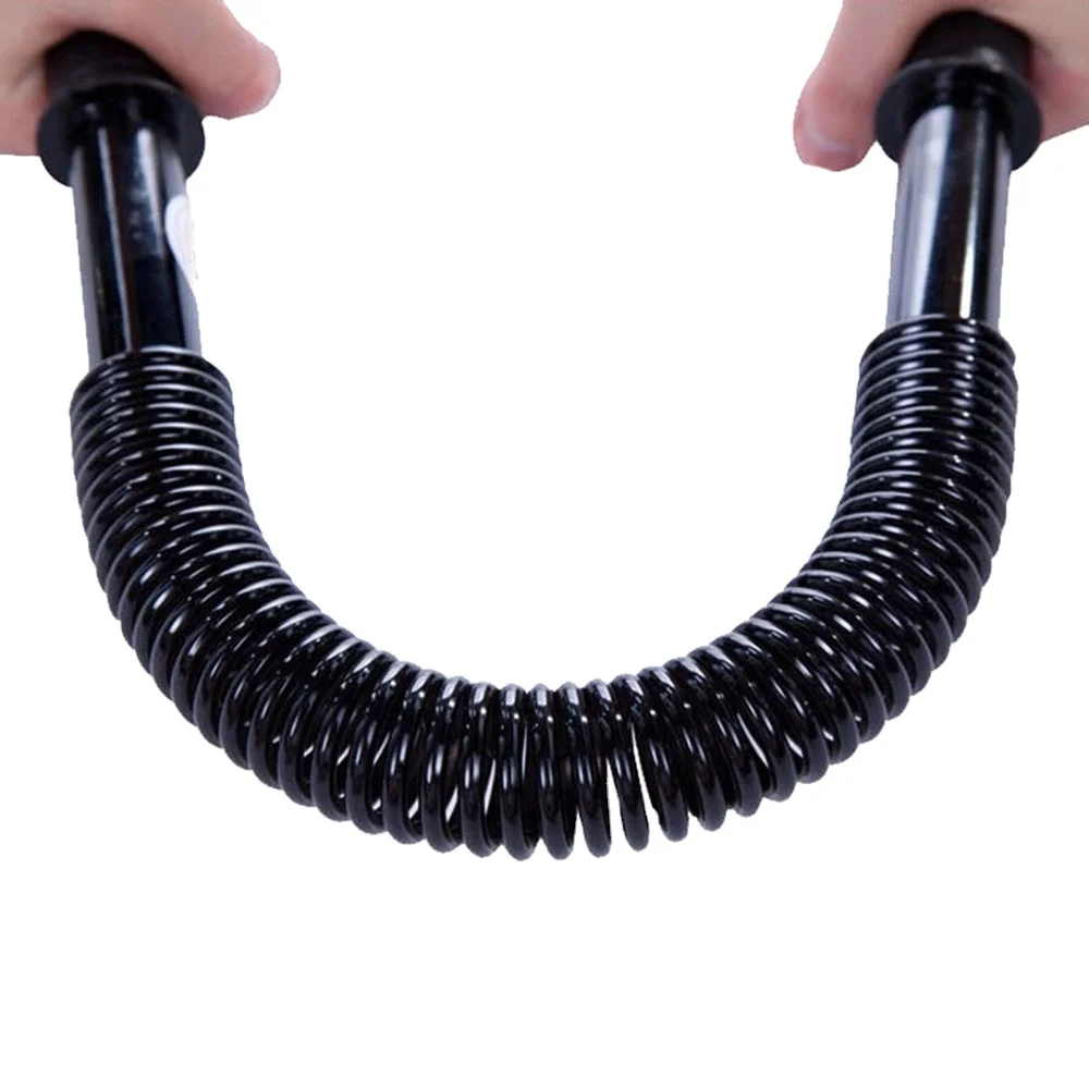 2024 NEW PL Power Twister Flexible Strength Chest Arm Rod Exerciser Hand Gripper Spring Bar Strengthens Biceps Shoulders Fitness