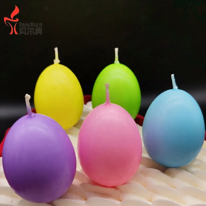 2023 New Design Home Decoration Egg Candles for Easter Day