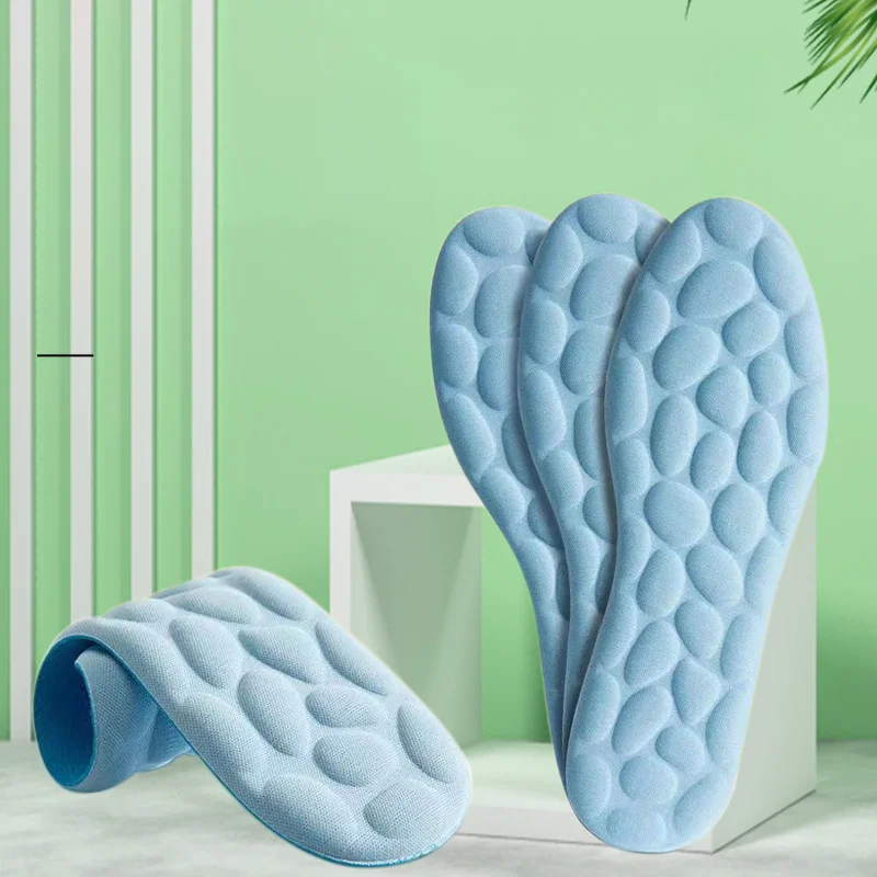 5D feeling shock-absorbing insoles summer soft bottom comfortable thickening insoles breathable high-heeled sports insoles