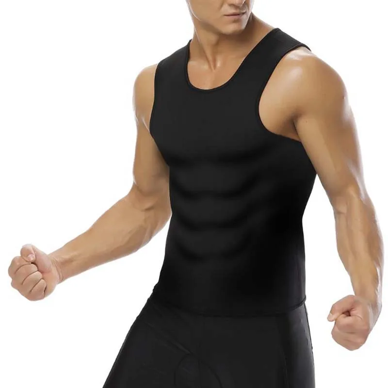 
Large Size Everyday Shaping Black Neoprene Body Shaper Slimming Vest For Men 